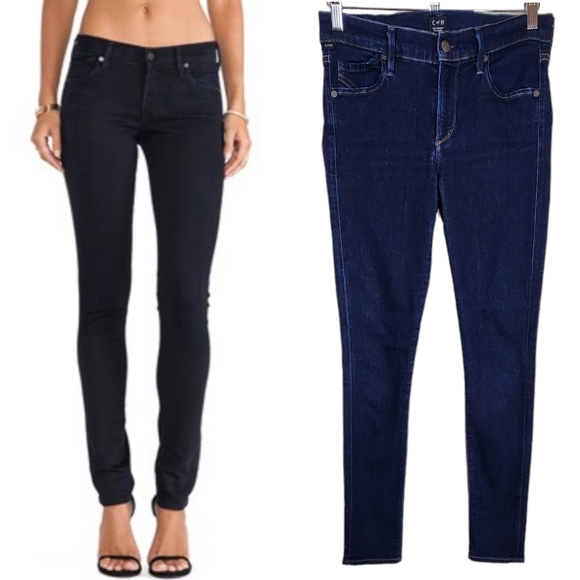 Citizens of Humanity Avedon Ultra Skinny Jean Mid-rise Soft Stretch Dark Wash 27 - Picture 1 of 12